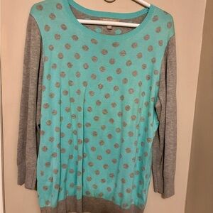 Banana Republic Women's Sweater in Gray and Teal